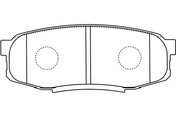 KAVO PARTS Piduriklotsi komplekt,ketaspidur BP-9122